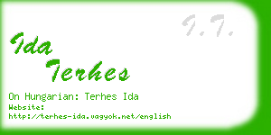 ida terhes business card